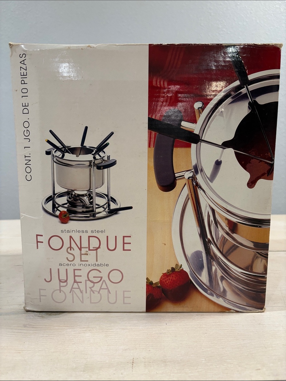 Stainless Steel Fondue Set - 6 Skewers